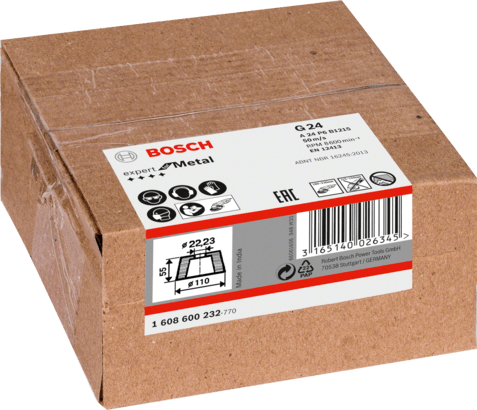 New Genuine Bosch 1608600232 Conical Cup Wheel for Metal For large angle