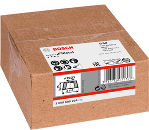 New Genuine Bosch 1608600234 Conical Cup Wheel for Metal For large angle
