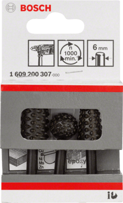 New Genuine Bosch 1609200307 Freehand Router Bit Set, 3-Pieces For rotary