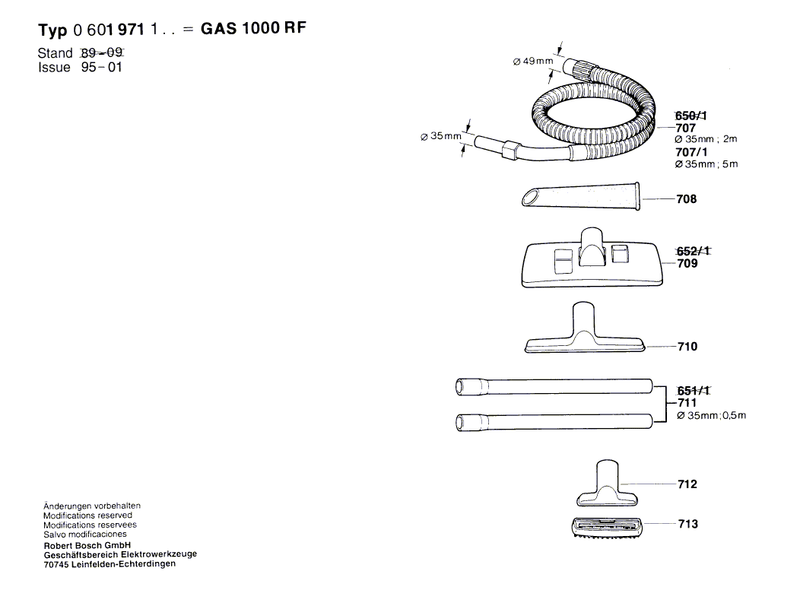 New Genuine Bosch 1609201677 Air Filter