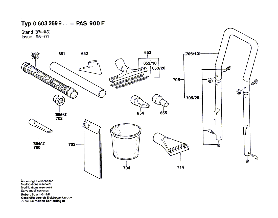 New Genuine Bosch 1609201706 On-Off Switch