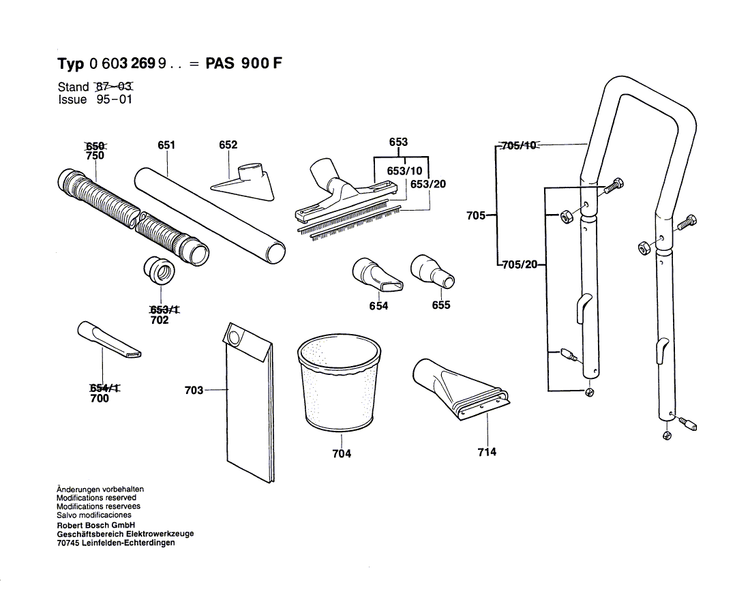 New Genuine Bosch 1609201706 On-Off Switch