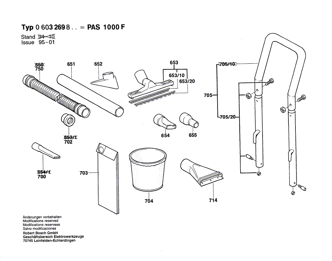 New Genuine Bosch 1609201708 Connector Cable