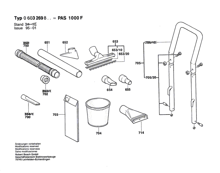 New Genuine Bosch 1609201708 Connector Cable