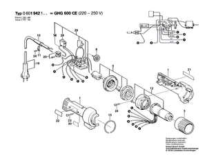 New Genuine Bosch 1609202271 Motor Housing