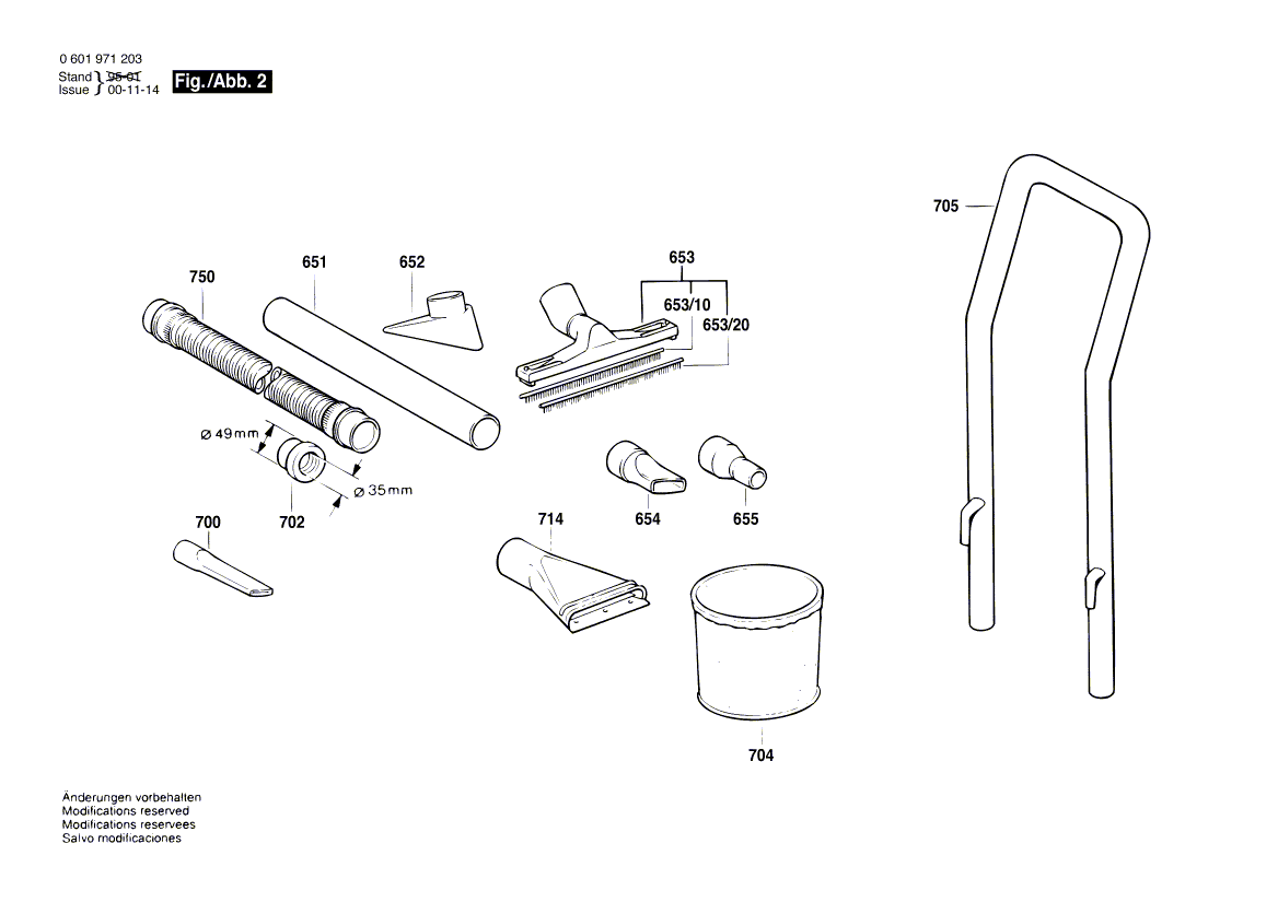New Genuine Bosch 1609202573 Guide Sleeve