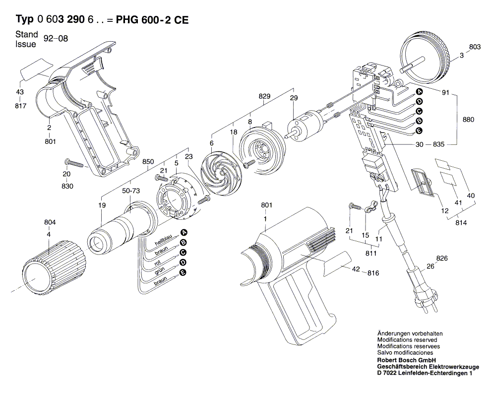 New Genuine Bosch 1609202615 Housing Section
