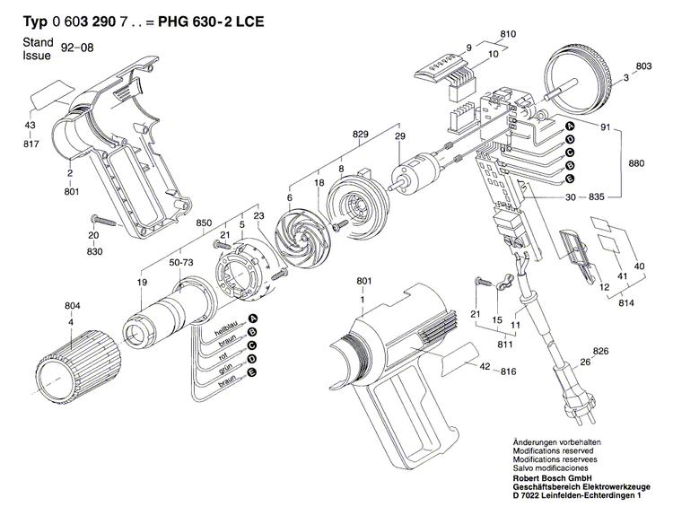 New Genuine Bosch 1609202619 Housing Section