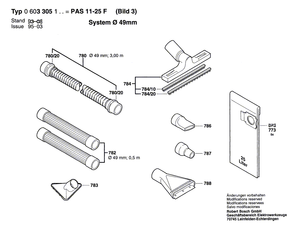 New Genuine Bosch 1609202698 Intermediate housing