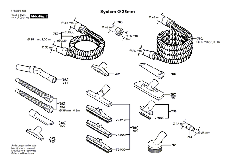 New Genuine Bosch 1609202709 Roller Axle