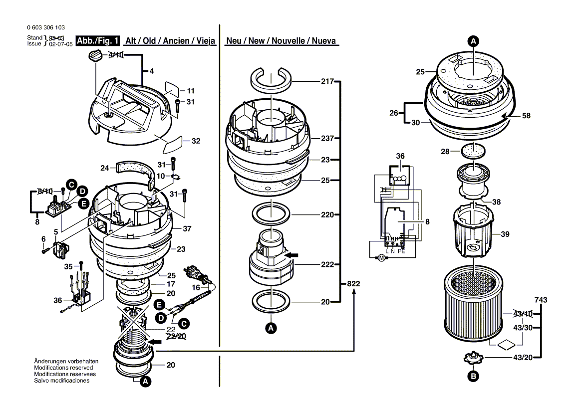 New Genuine Bosch 1609202709 Roller Axle