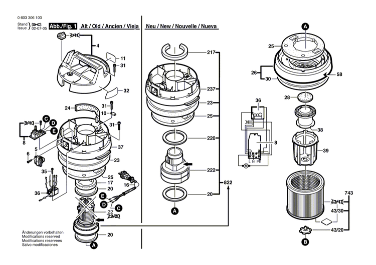 New Genuine Bosch 1609202709 Roller Axle