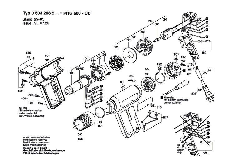 New Genuine Bosch 1609202789 Housing Section