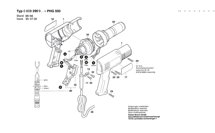 New Genuine Bosch 1609202793 Grommet