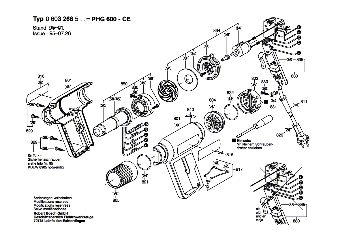 New Genuine Bosch 1609203101 Connecting Block