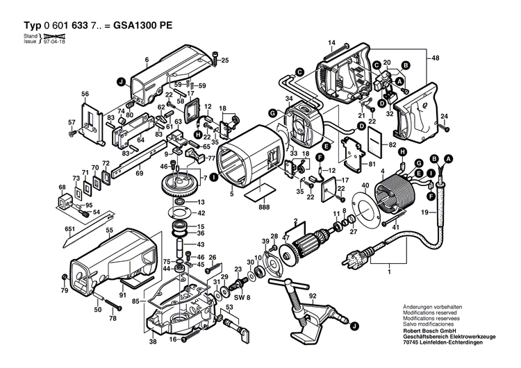 New Genuine Bosch 1609203147 Set screw