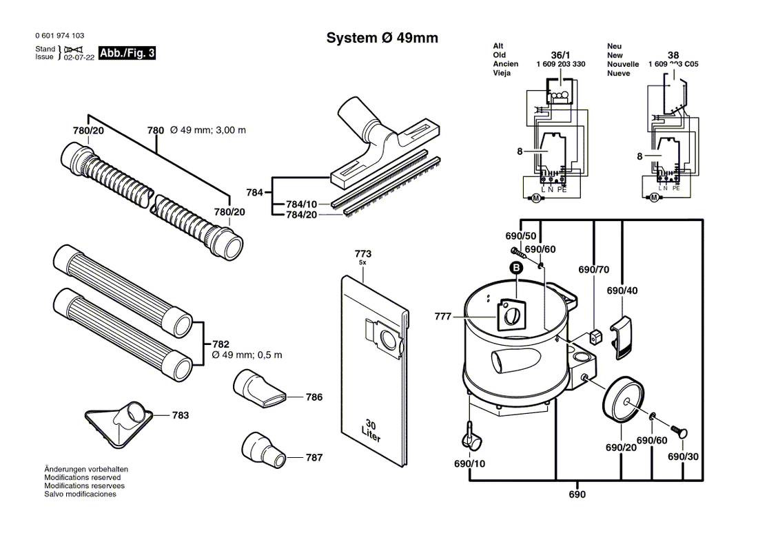 New Genuine Bosch 1609203208 Socket