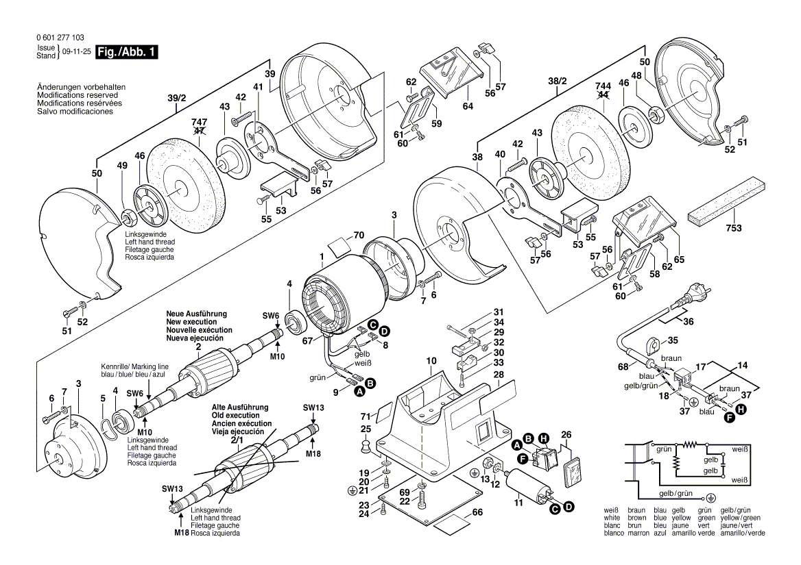 New Genuine Bosch 1609203305 Stator