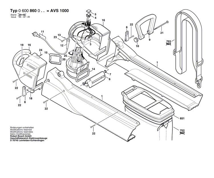 New Genuine Bosch 1609203366 Changeover Lever