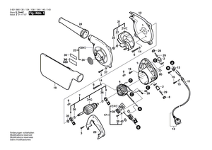 New Genuine Bosch 1609203387 Blower Casing