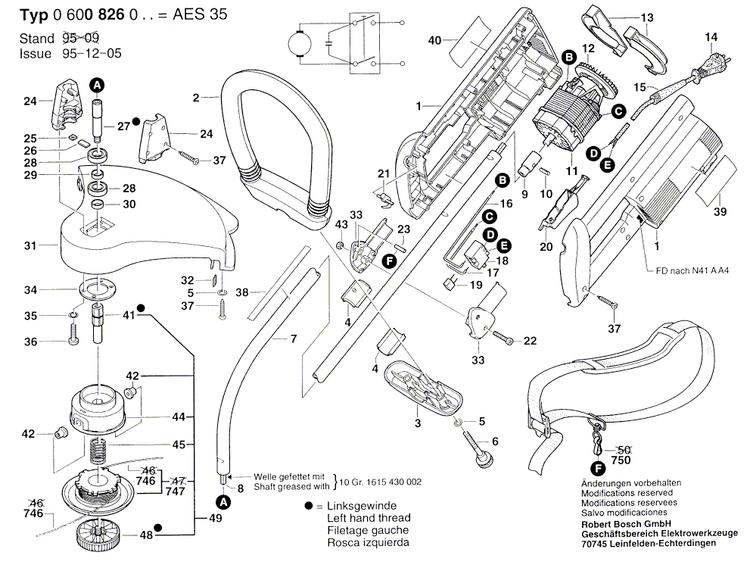 New Genuine Bosch 1609203456 Cutting line cartridge