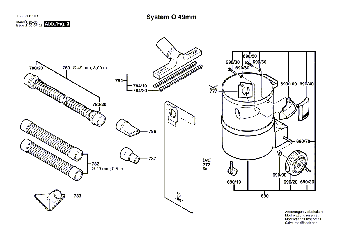 New Genuine Bosch 1609203475 Intermediate Flange