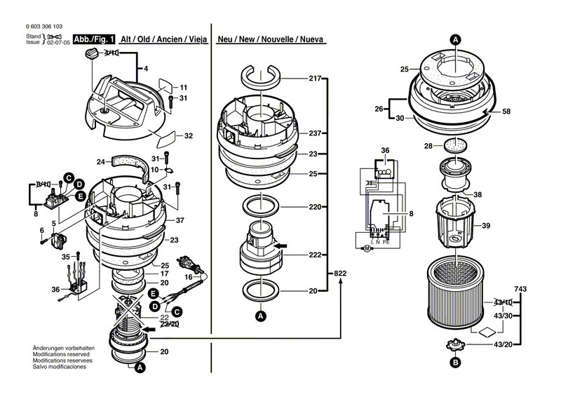 New Genuine Bosch 1609203475 Intermediate Flange