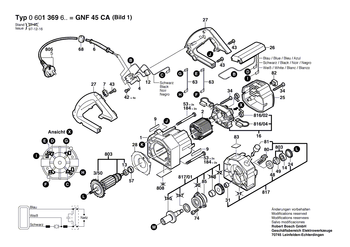 New Genuine Bosch 1609203514 Drive Shaft
