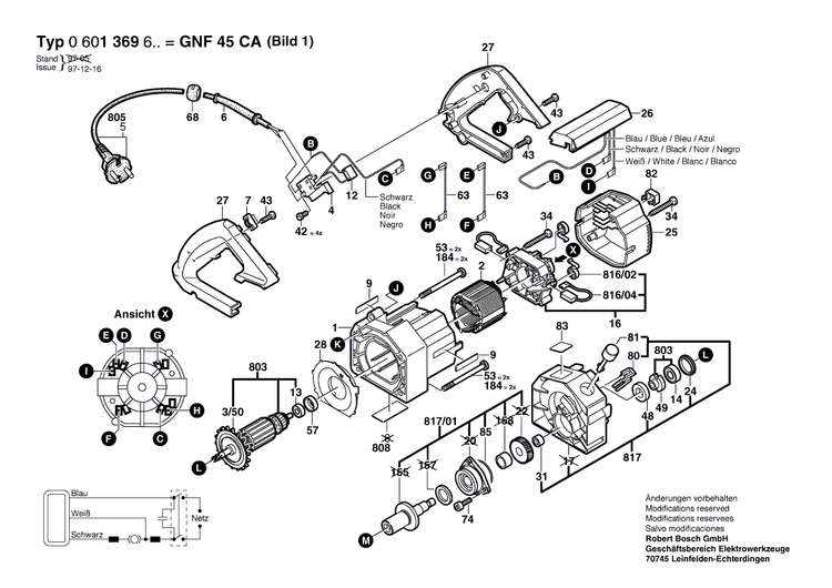 New Genuine Bosch 1609203514 Drive Shaft