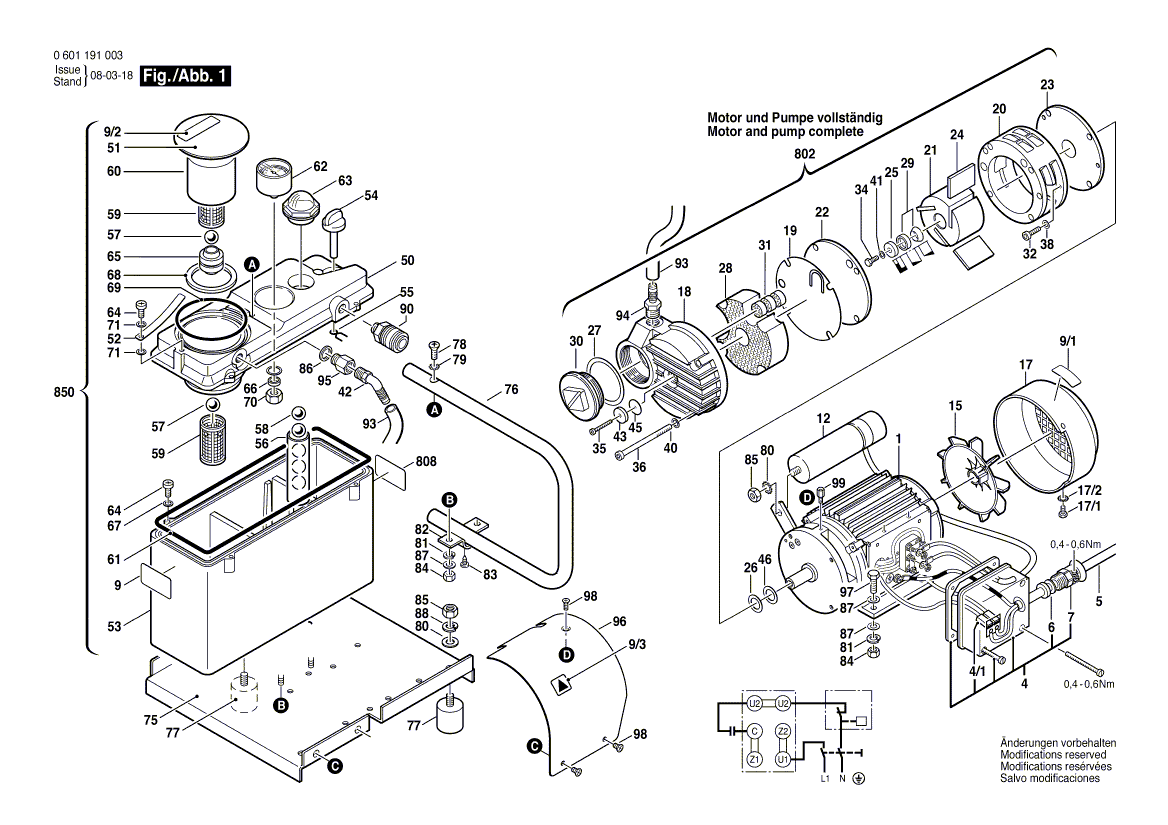 New Genuine Bosch 1609203865 Tube Fitting