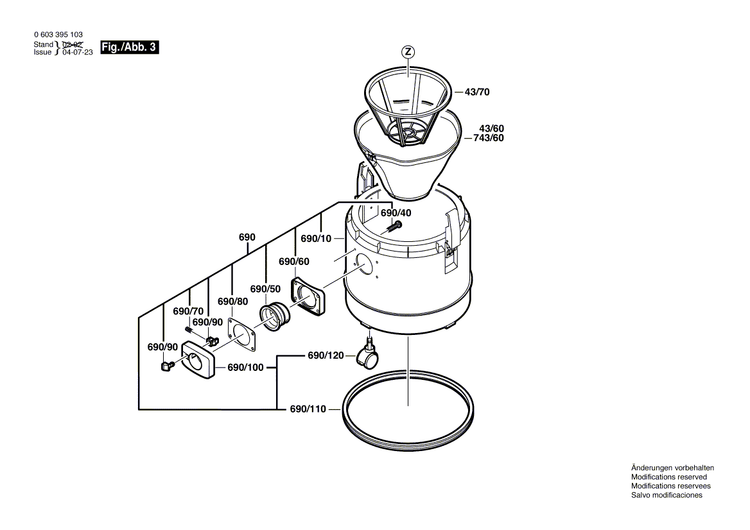 New Genuine Bosch 1609203A33 On-Off Switch