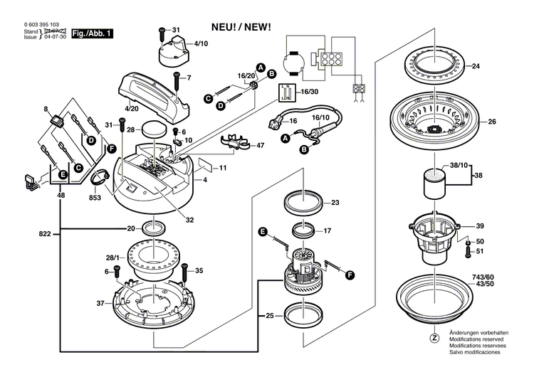 New Genuine Bosch 1609203A42 Air-Deflector Ring