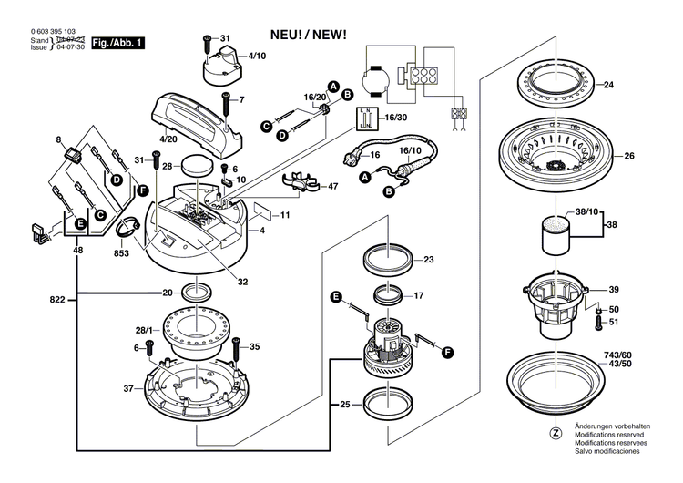 New Genuine Bosch 1609203A53 Retaining snap ring