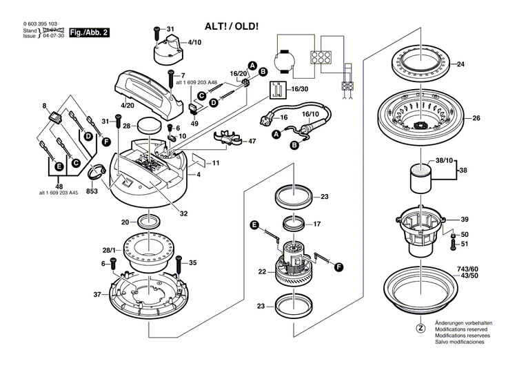 New Genuine Bosch 1609203A60 Plate