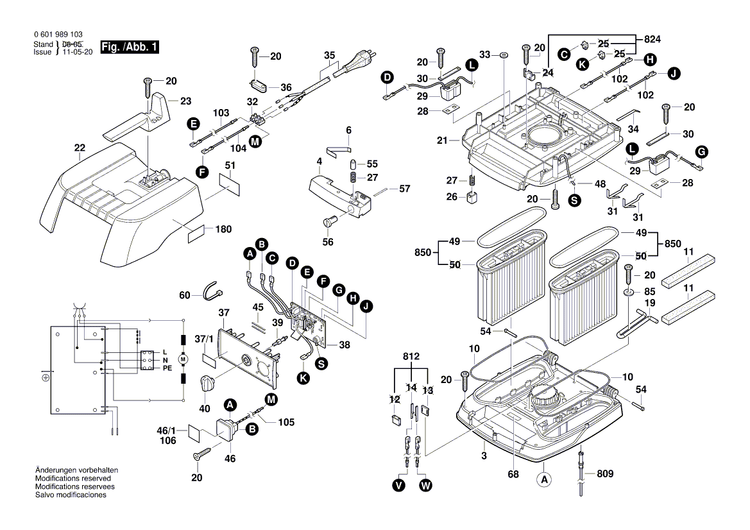 New Genuine Bosch 1609203C51 Holding-Down-Appliance
