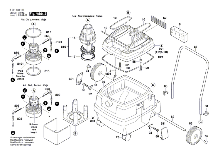 New Genuine Bosch 1609203C59 Front Shield