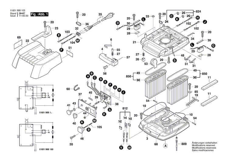 New Genuine Bosch 1609203C59 Front Shield