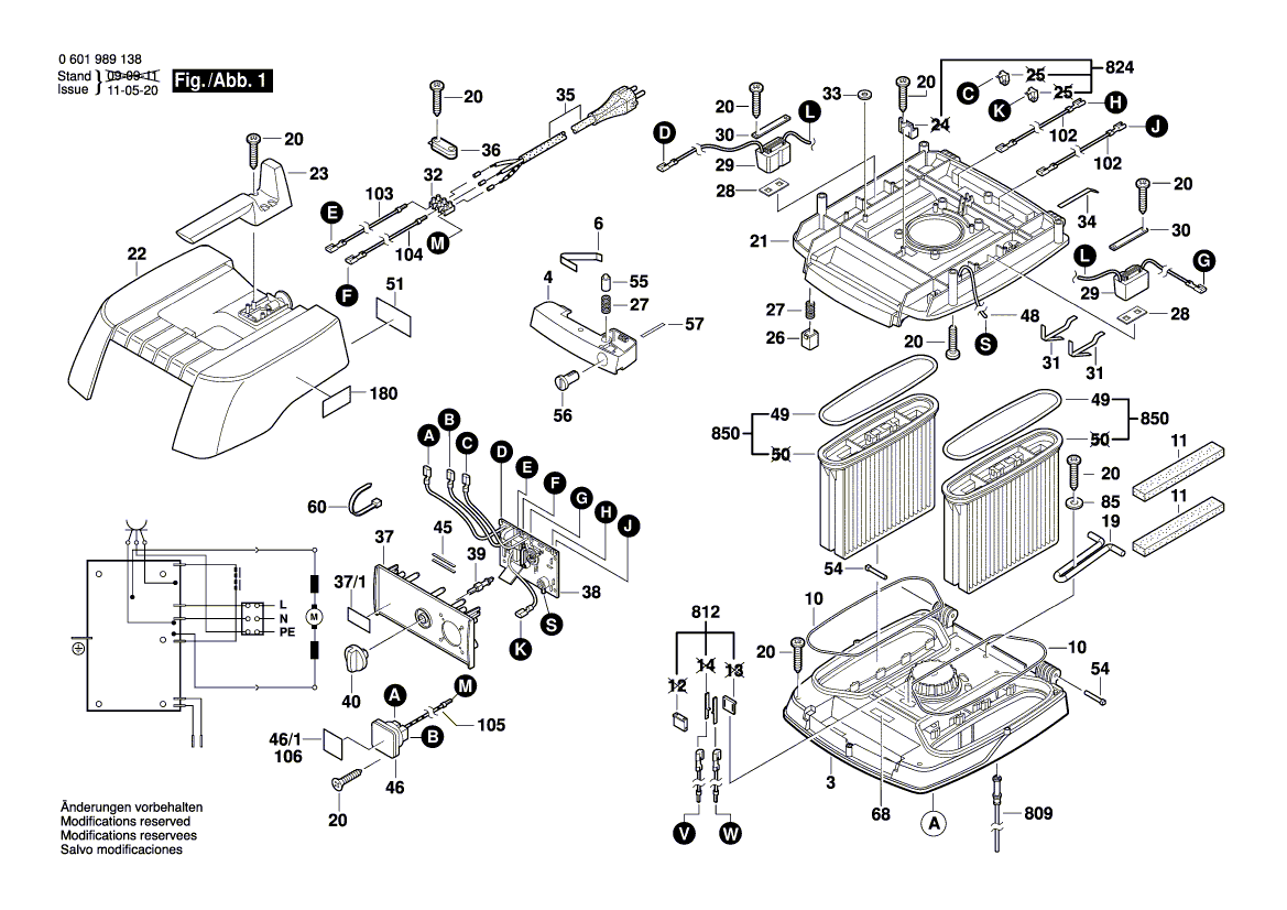 New Genuine Bosch 1609203C97 Connecting Cable
