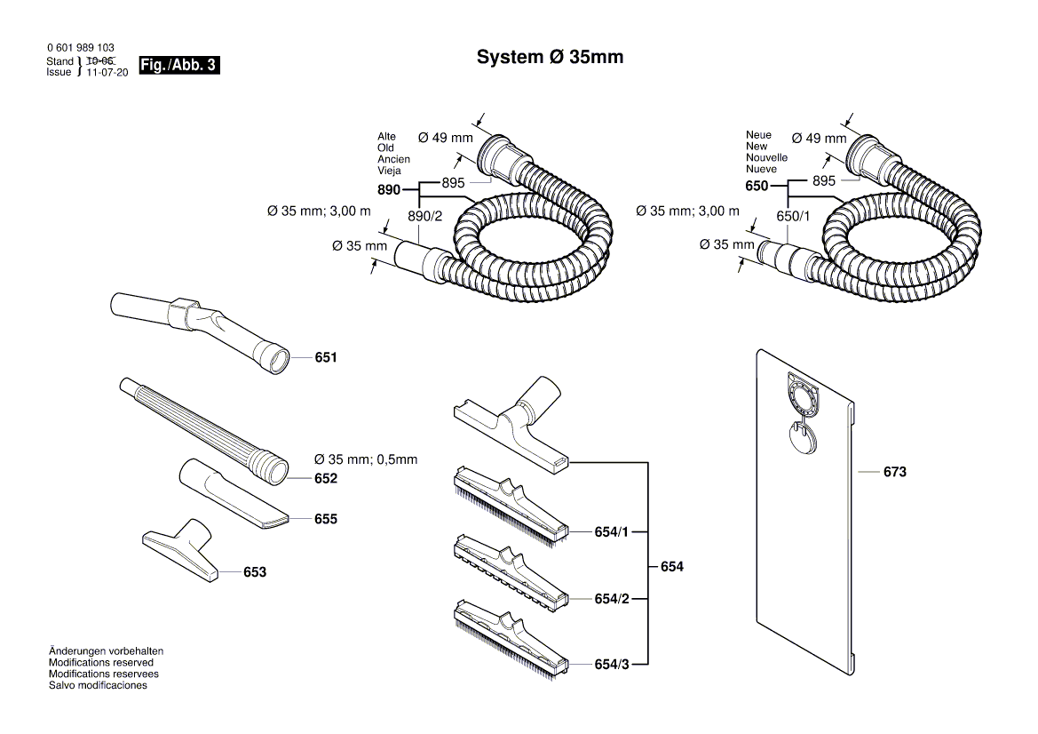 New Genuine Bosch 1609203D07 Locking-Bar