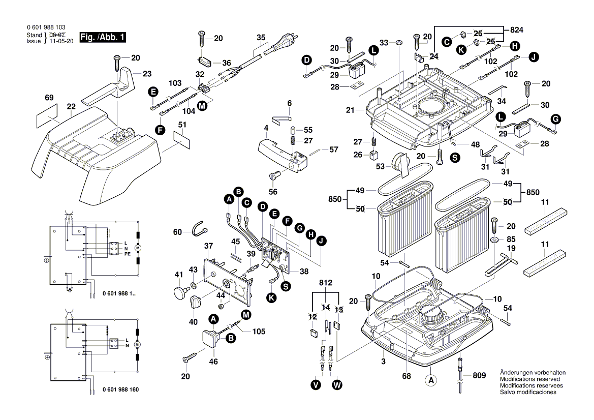 New Genuine Bosch 1609203D16 Printed-Board Assembly
