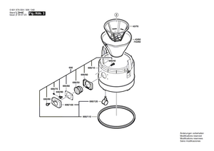 New Genuine Bosch 1609203D29 Dust container
