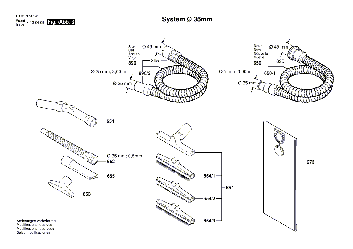New Genuine Bosch 1609203D95 Printed-Board Assembly