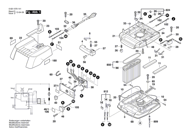 New Genuine Bosch 1609203D95 Printed-Board Assembly