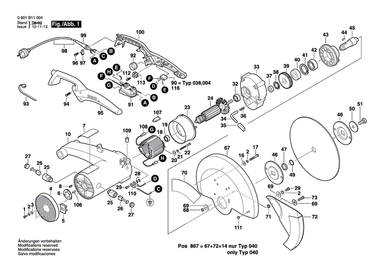 New Genuine Bosch 1609203E45 Housing Cover