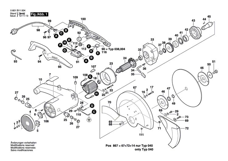 New Genuine Bosch 1609203E63 Screw