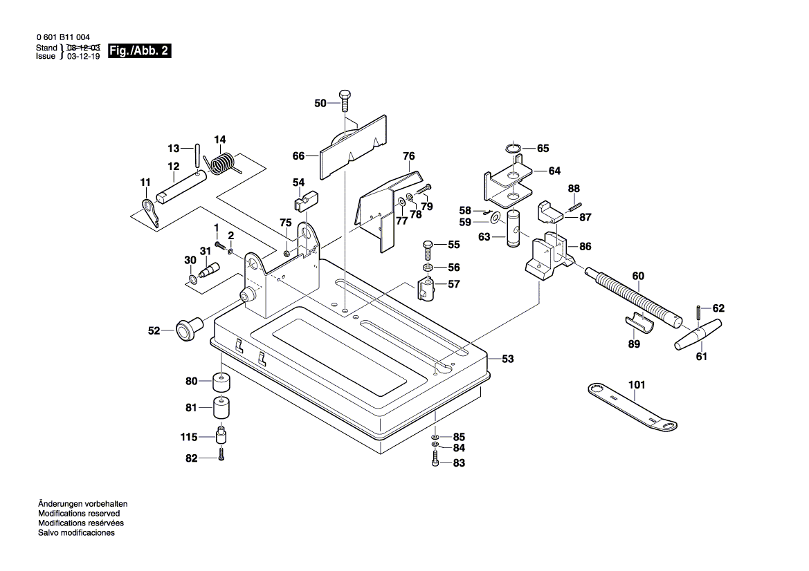 New Genuine Bosch 1609203E77 Spring