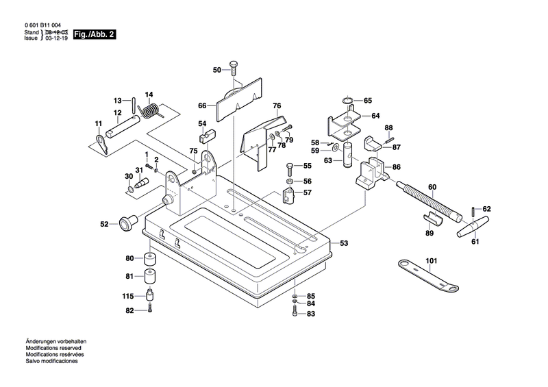 New Genuine Bosch 1609203F03 Straight Pin