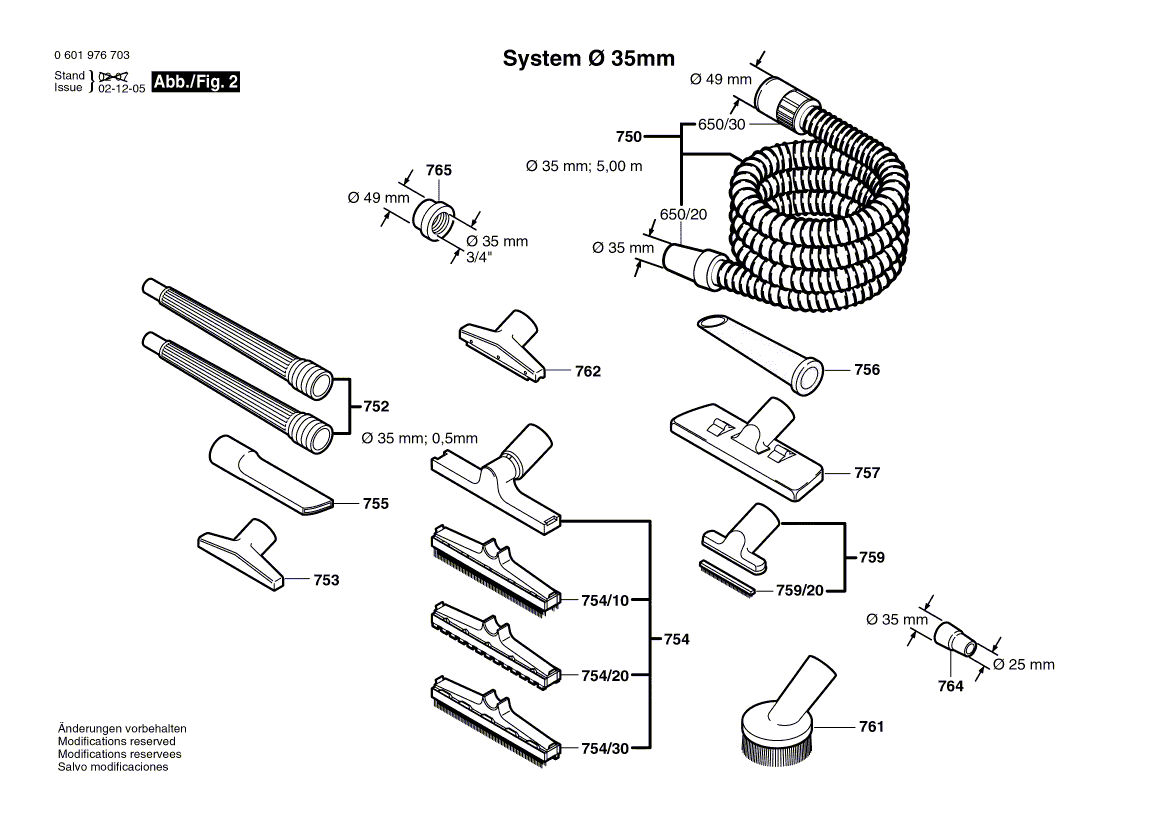 New Genuine Bosch 1609203G99 Modification Set