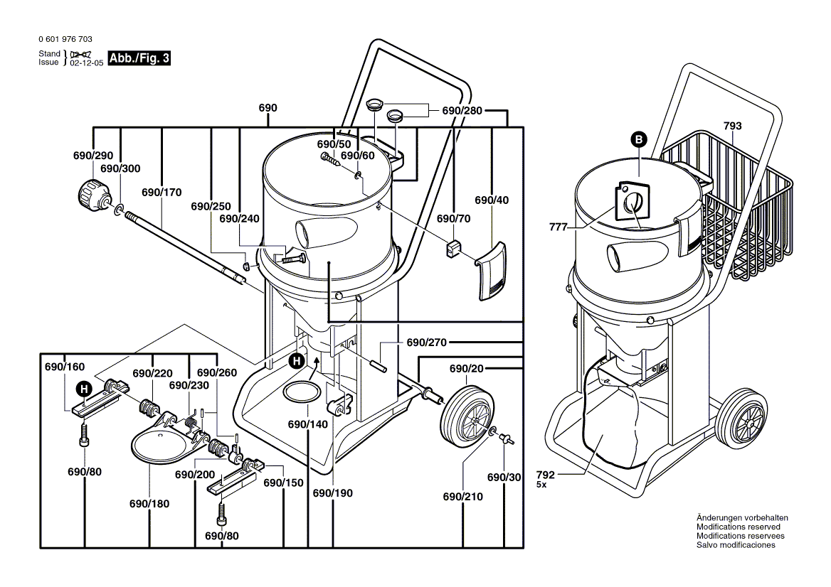 New Genuine Bosch 1609203H03 Modification Set