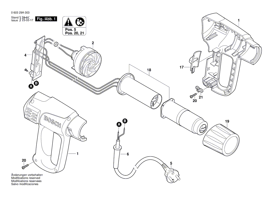 New Genuine Bosch 1609203H53 Connecting Block